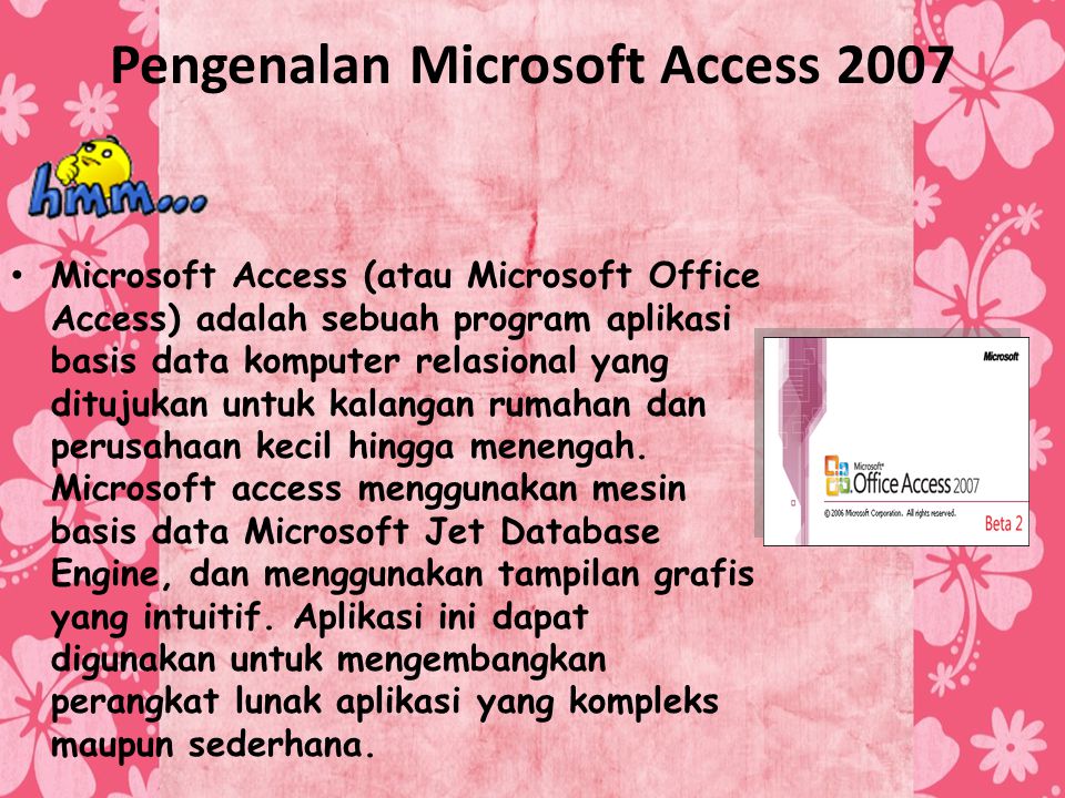 Pengenalan Microsoft Access 2007