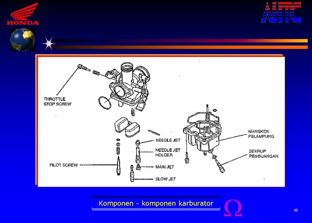 Komponen - komponen karburator