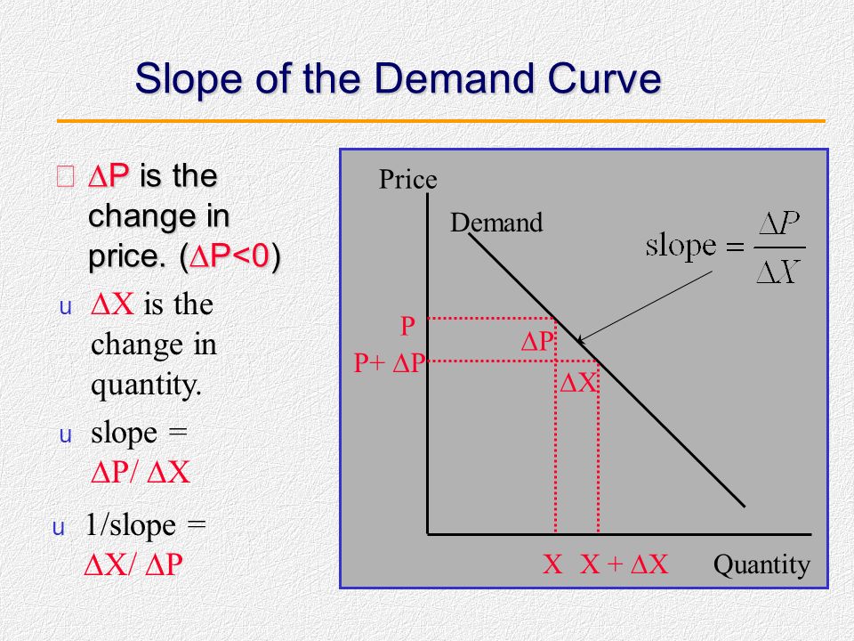 Slope of the Demand Curve