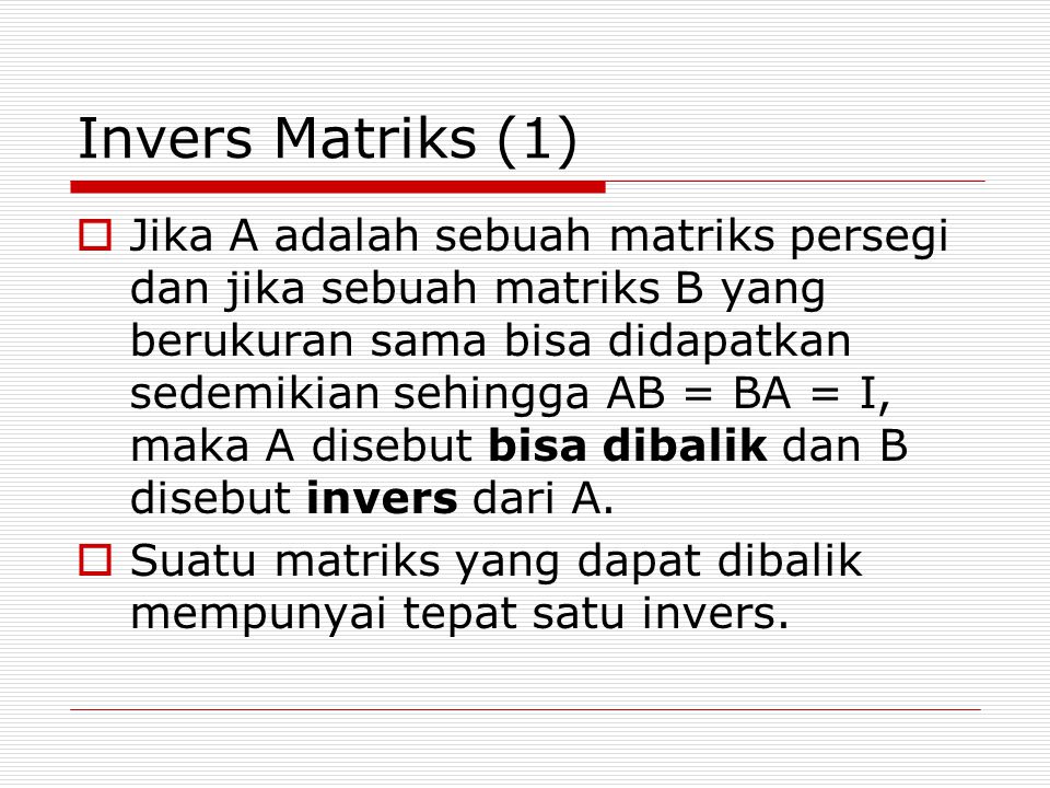 Invers Matriks (1)