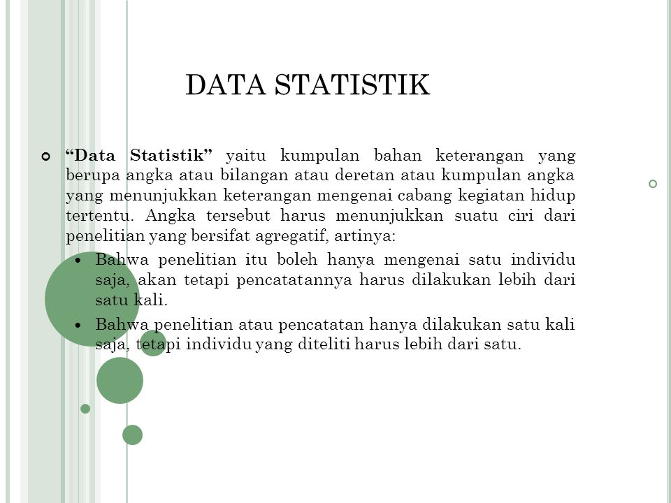 DATA STATISTIK