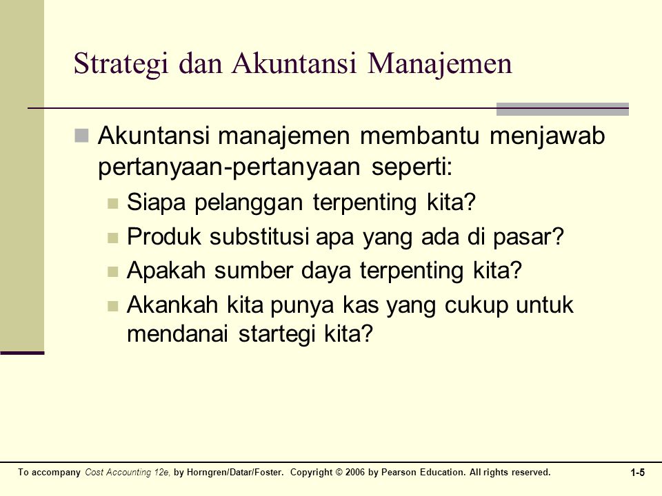 Strategi dan Akuntansi Manajemen