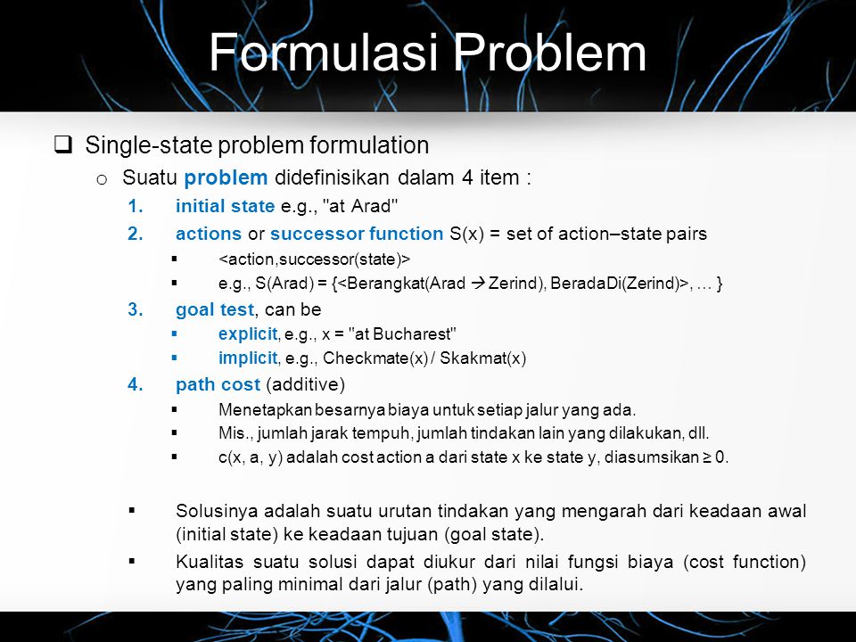 Formulation of the problem перевод. Single state