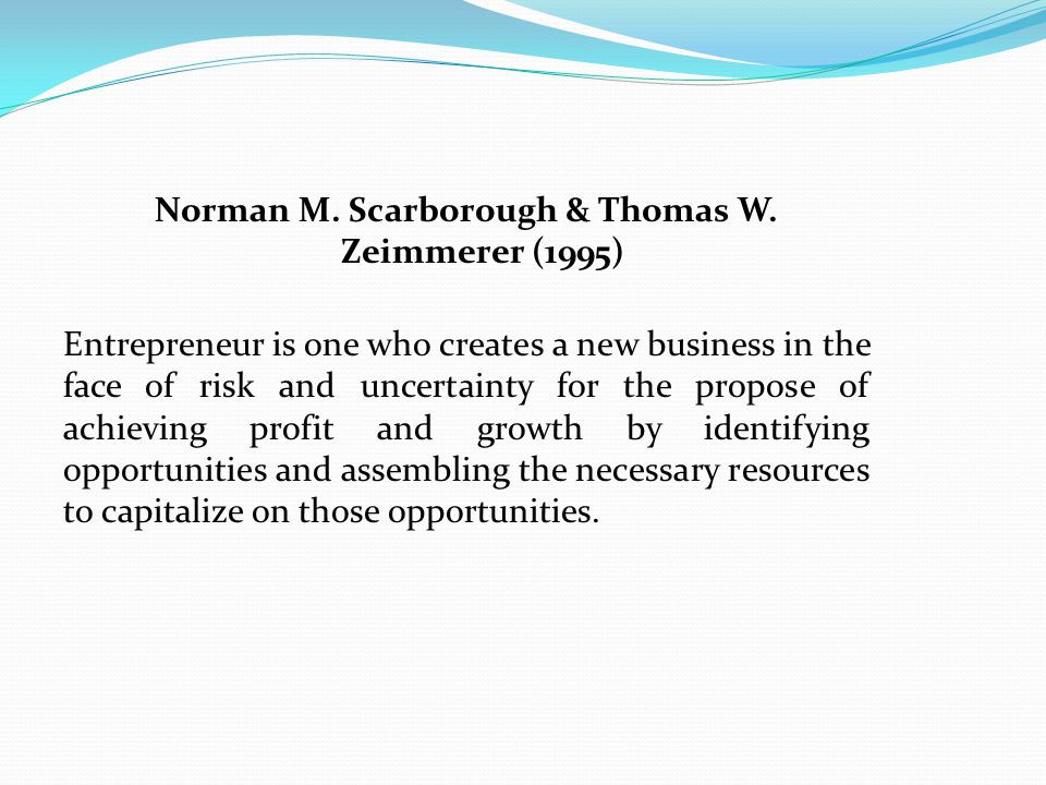 Norman M. Scarborough & Thomas W