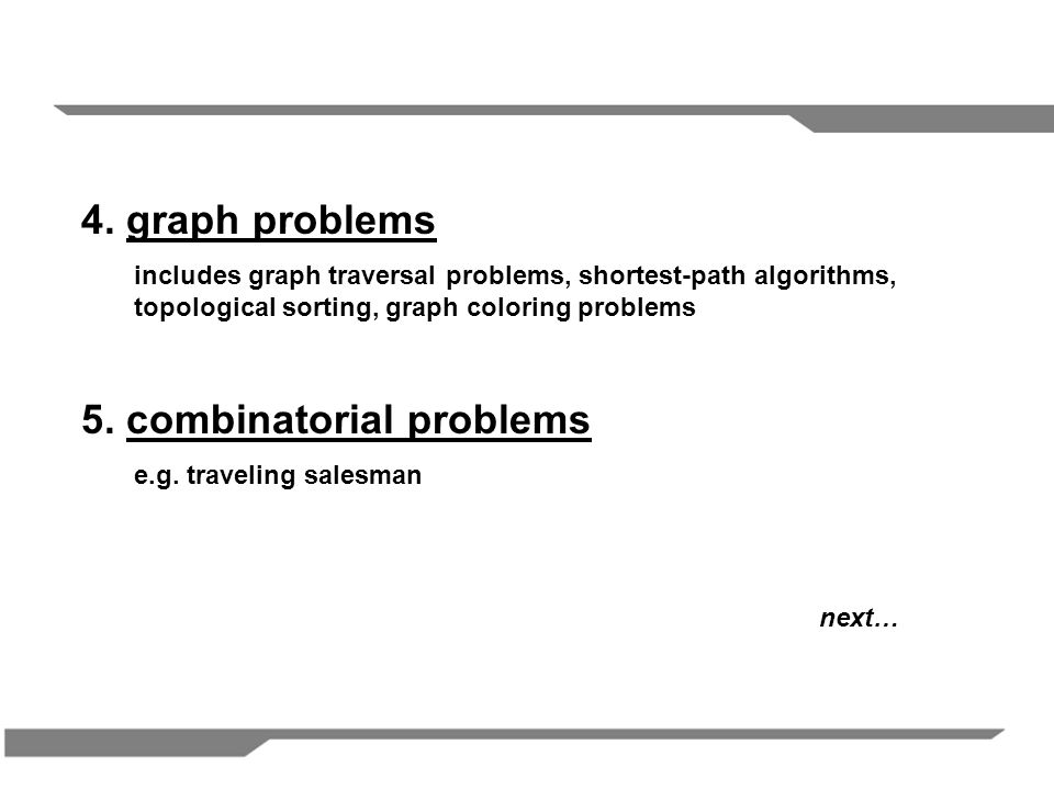 5. combinatorial problems