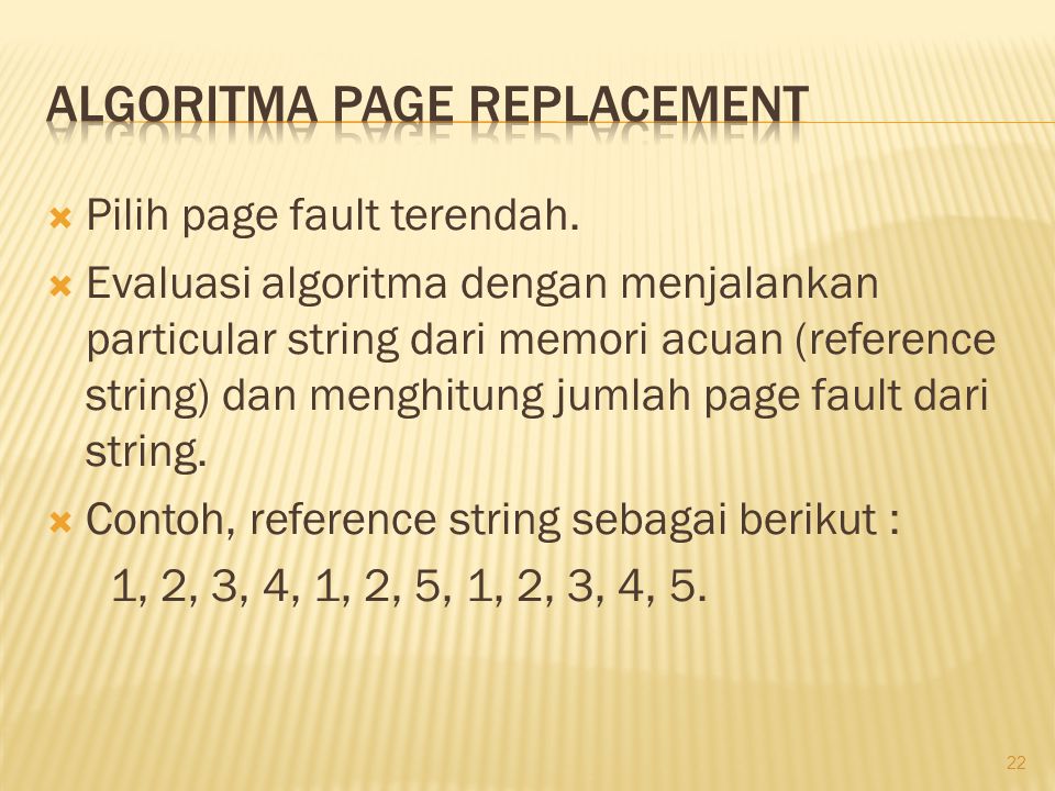 Algoritma Page Replacement
