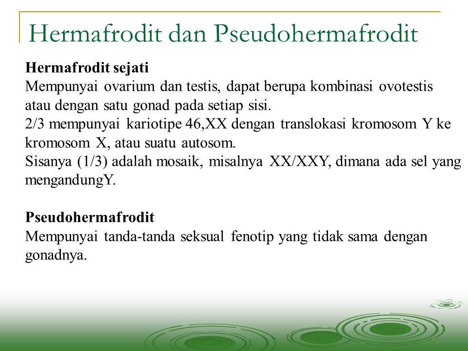 Hermafrodit dan Pseudohermafrodit