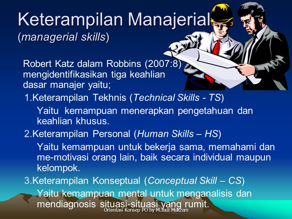 Keterampilan Manajerial (managerial skills)