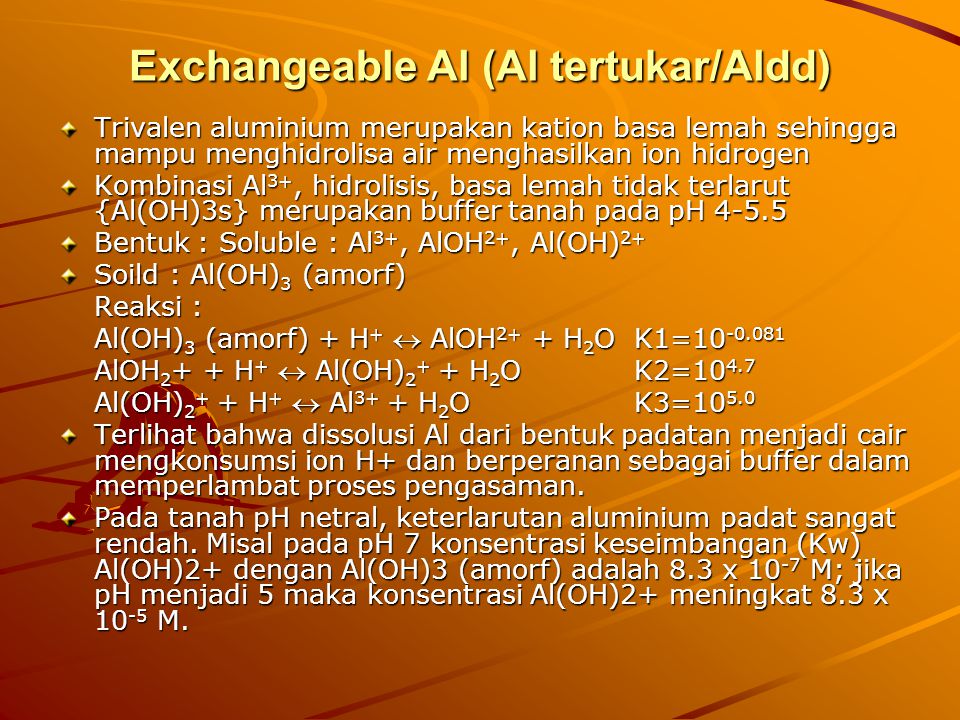Exchangeable Al (Al tertukar/Aldd)