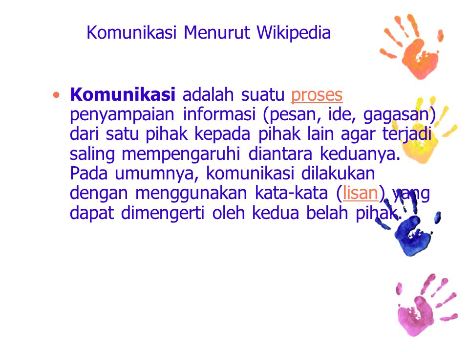 Komunikasi Menurut Wikipedia