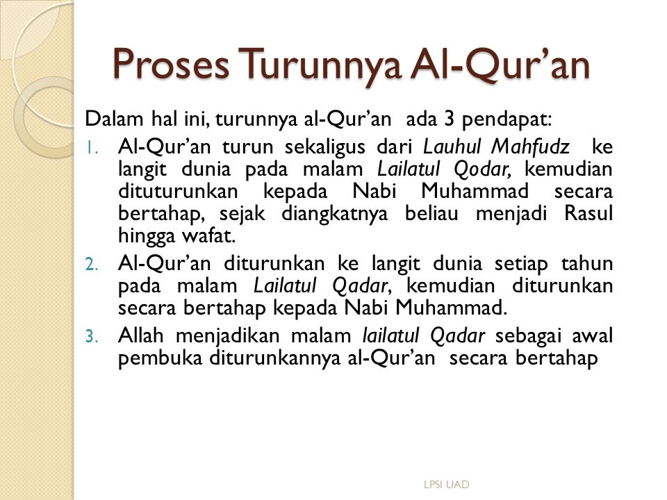 Pengertian Nuzulul Quran Dan Tahapan Turunnya