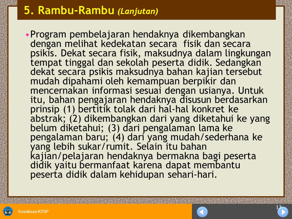 5. Rambu-Rambu (Lanjutan)