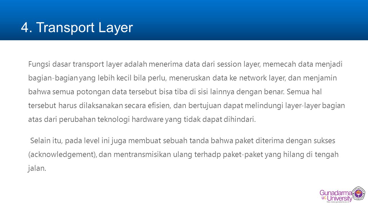 4. Transport Layer