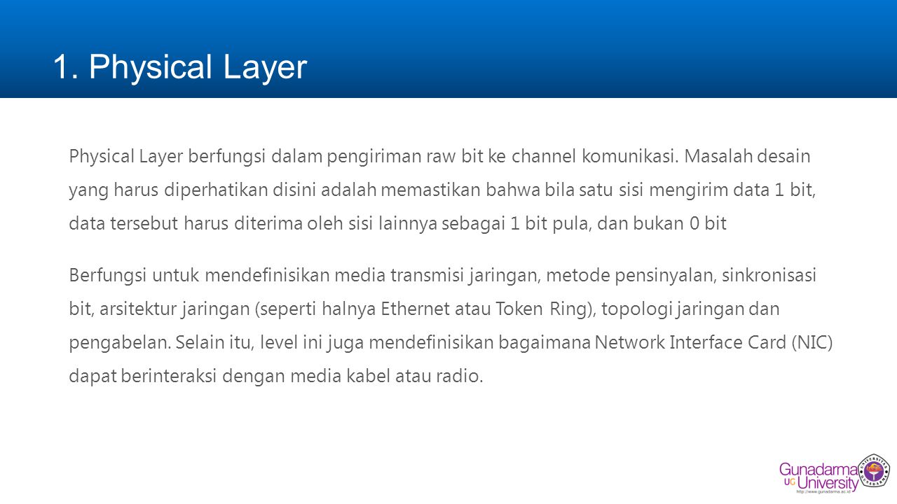 1. Physical Layer