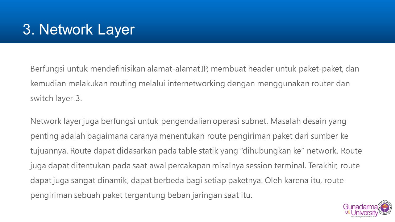3. Network Layer