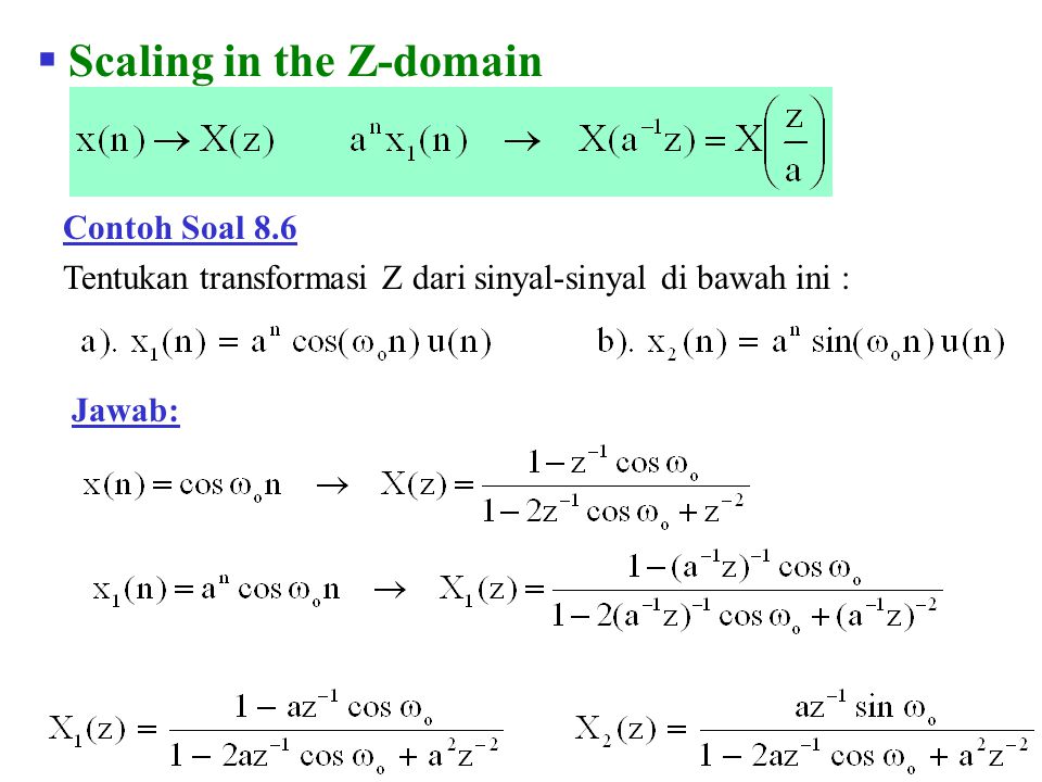 Scaling in the Z-domain