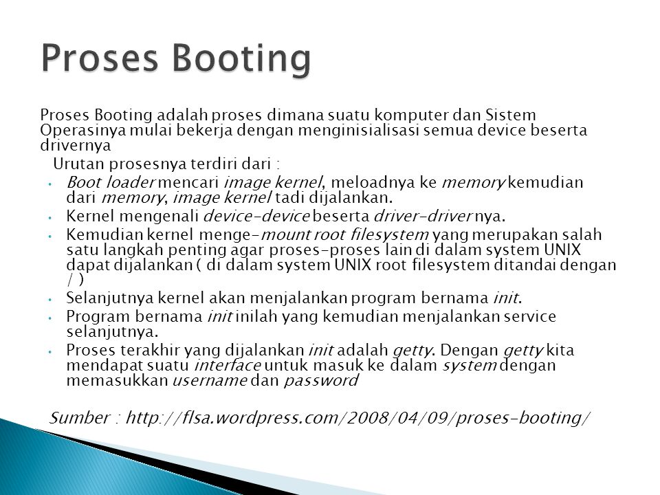 Proses Booting