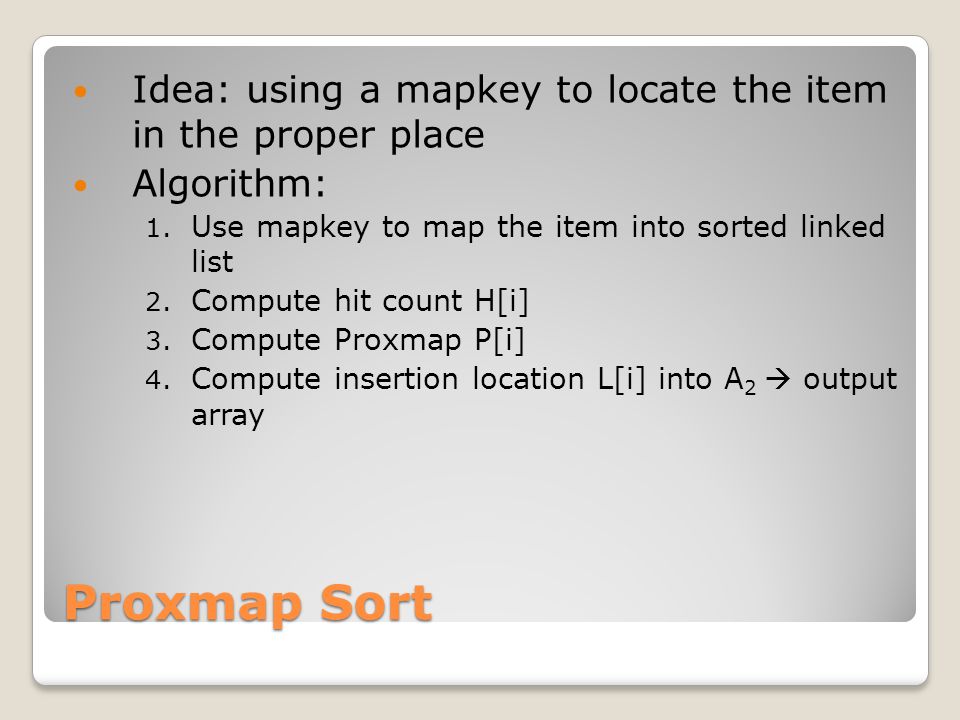 Idea: using a mapkey to locate the item in the proper place