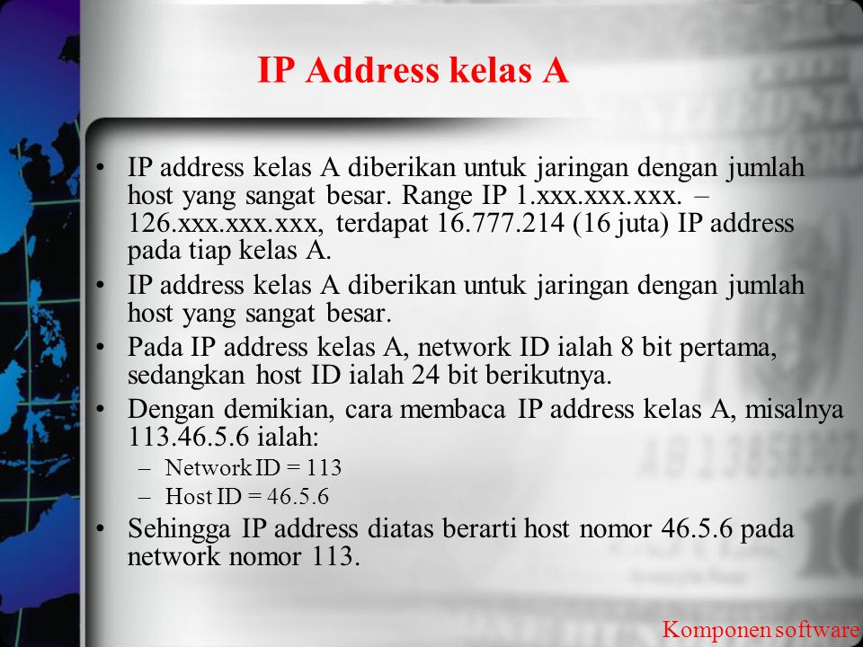 IP Address kelas A