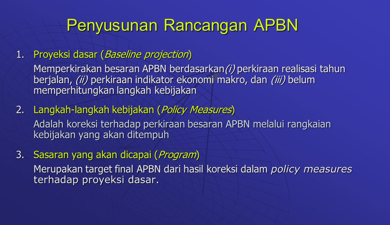Penyusunan Rancangan APBN