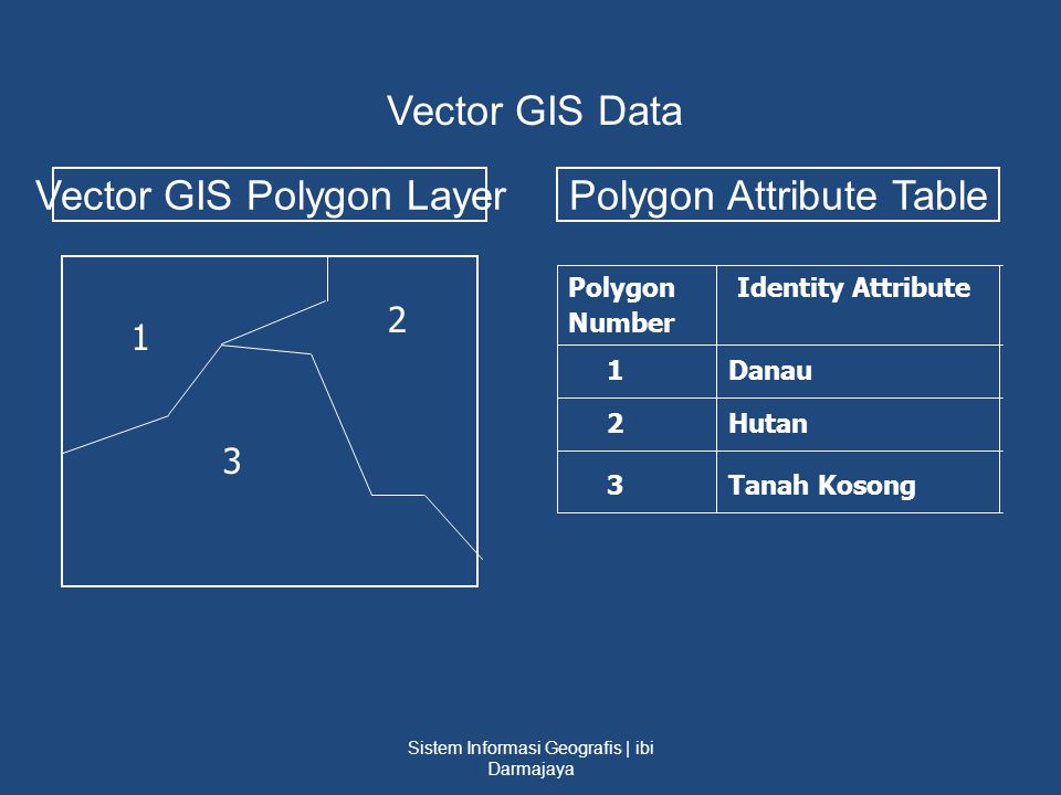 Vector GIS Polygon Layer Polygon Attribute Table
