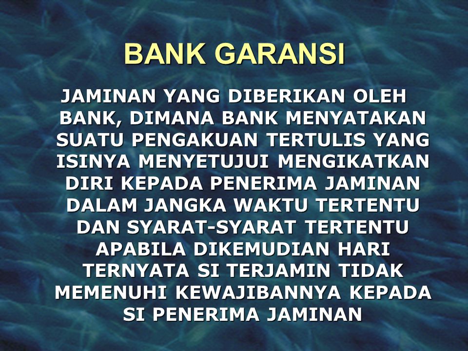 BANK GARANSI