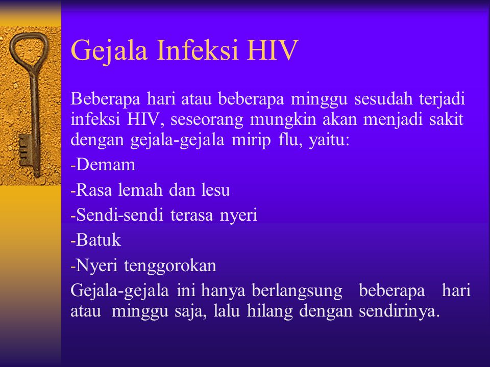 Gejala Infeksi HIV