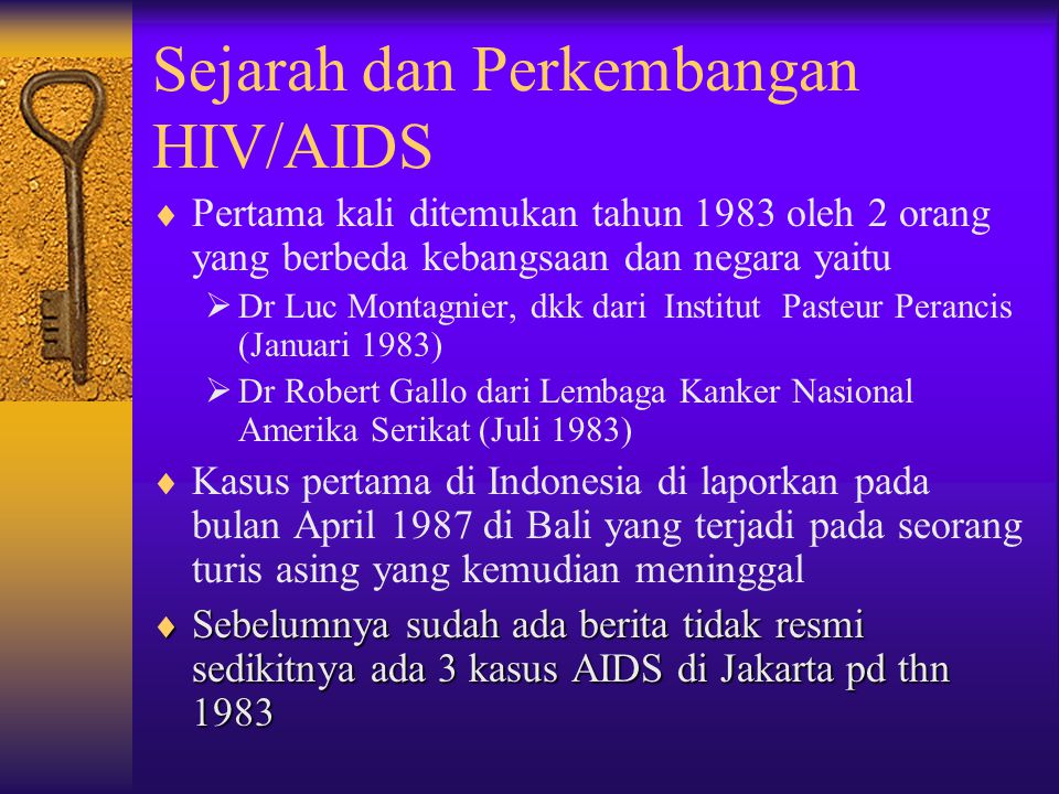 Sejarah dan Perkembangan HIV/AIDS