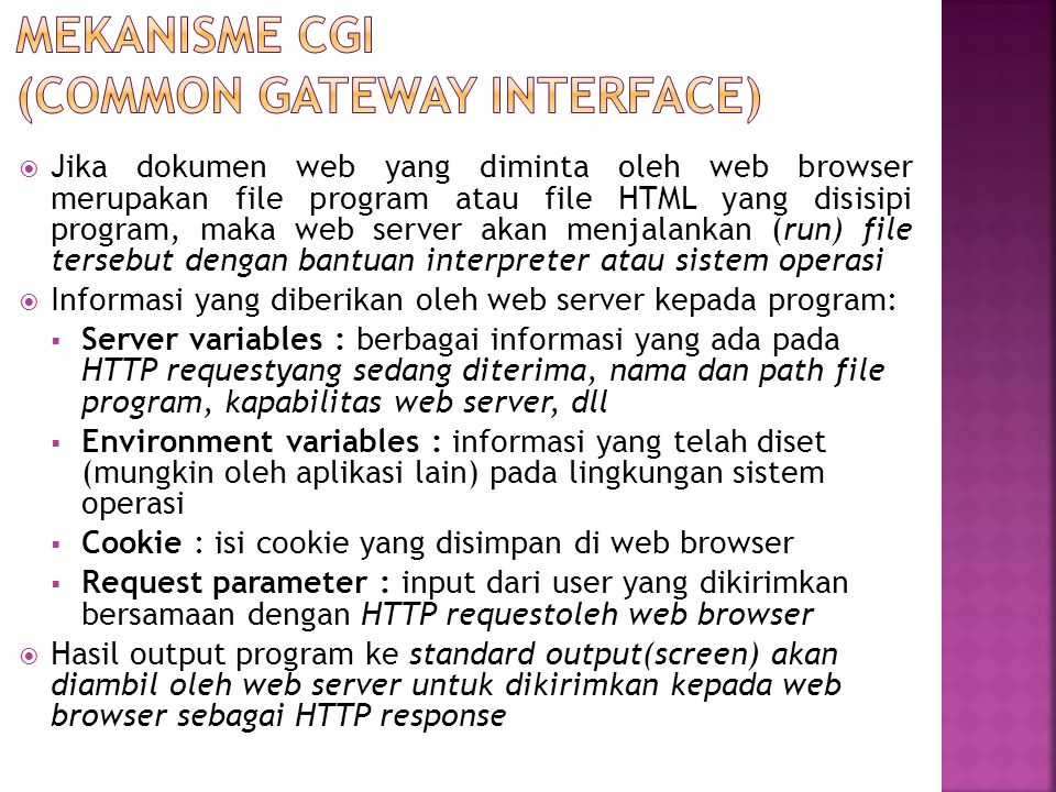 Mekanisme CGI (Common Gateway Interface)