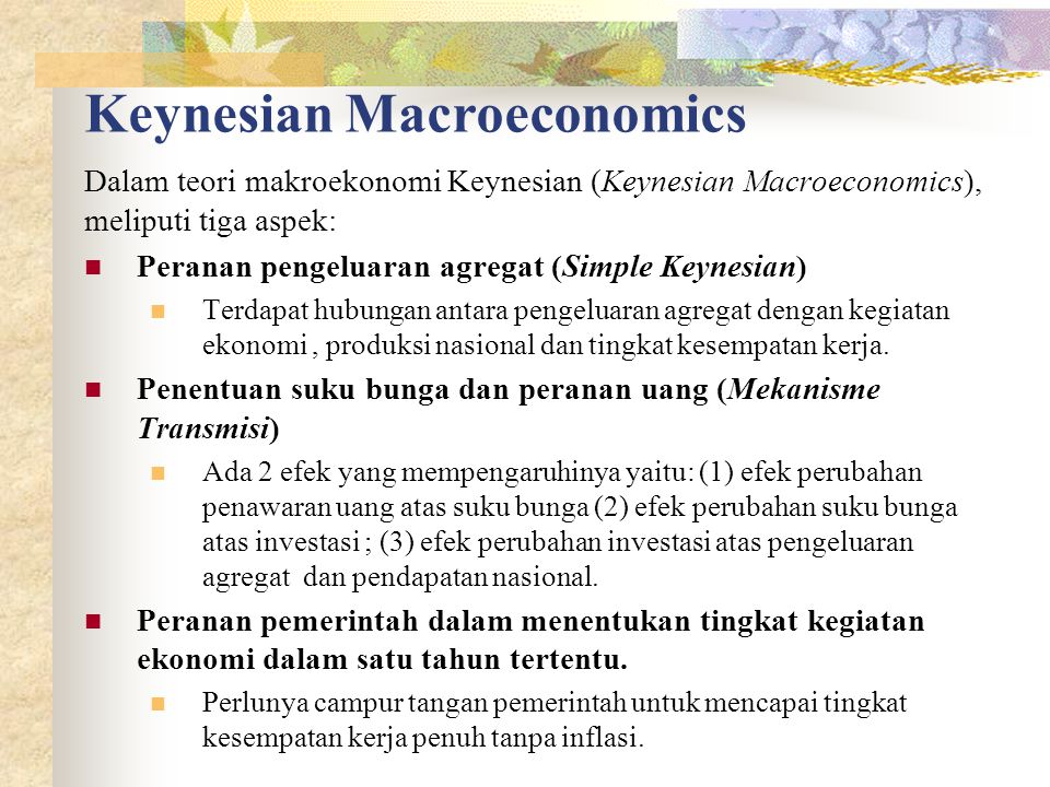 Keynesian Macroeconomics