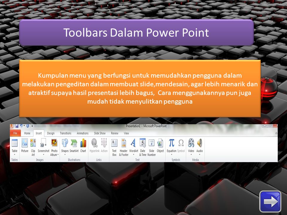 Toolbars Dalam Power Point
