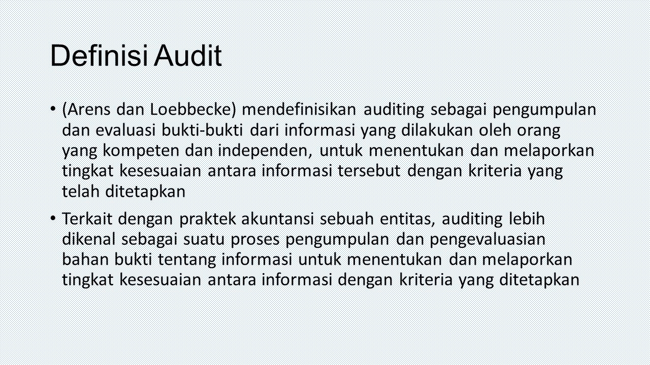 Definisi Audit