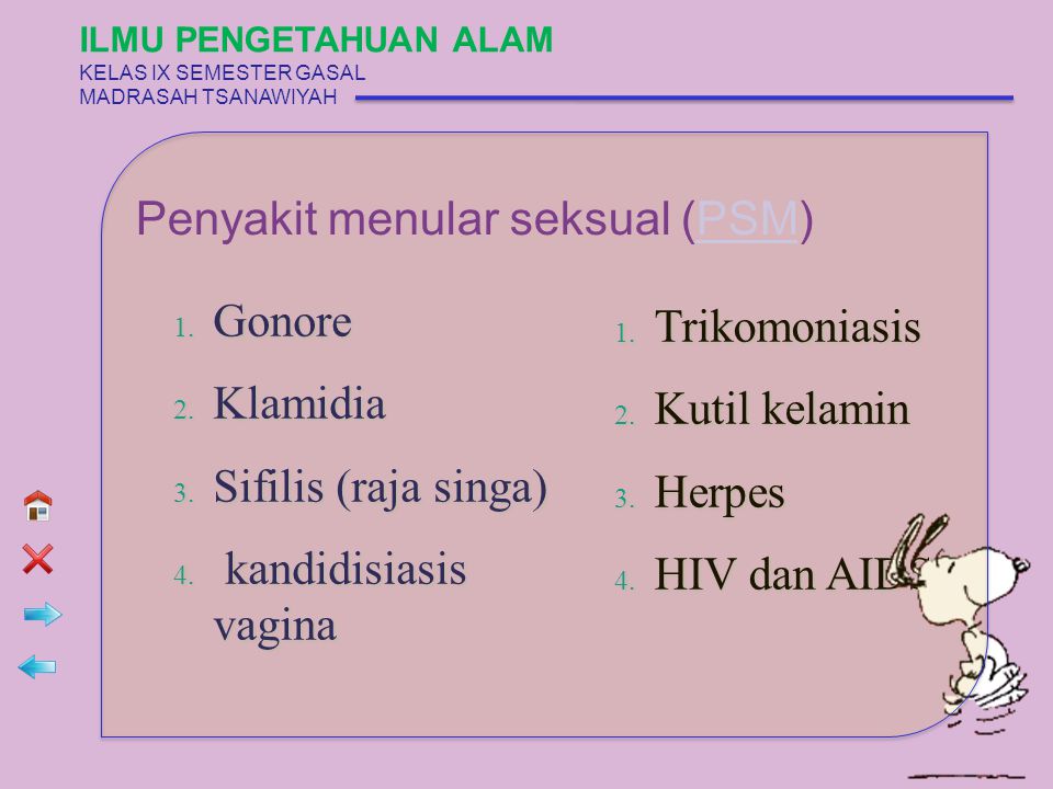 Penyakit menular seksual (PSM)