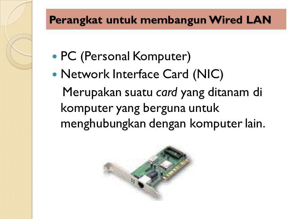 Perangkat untuk membangun Wired LAN