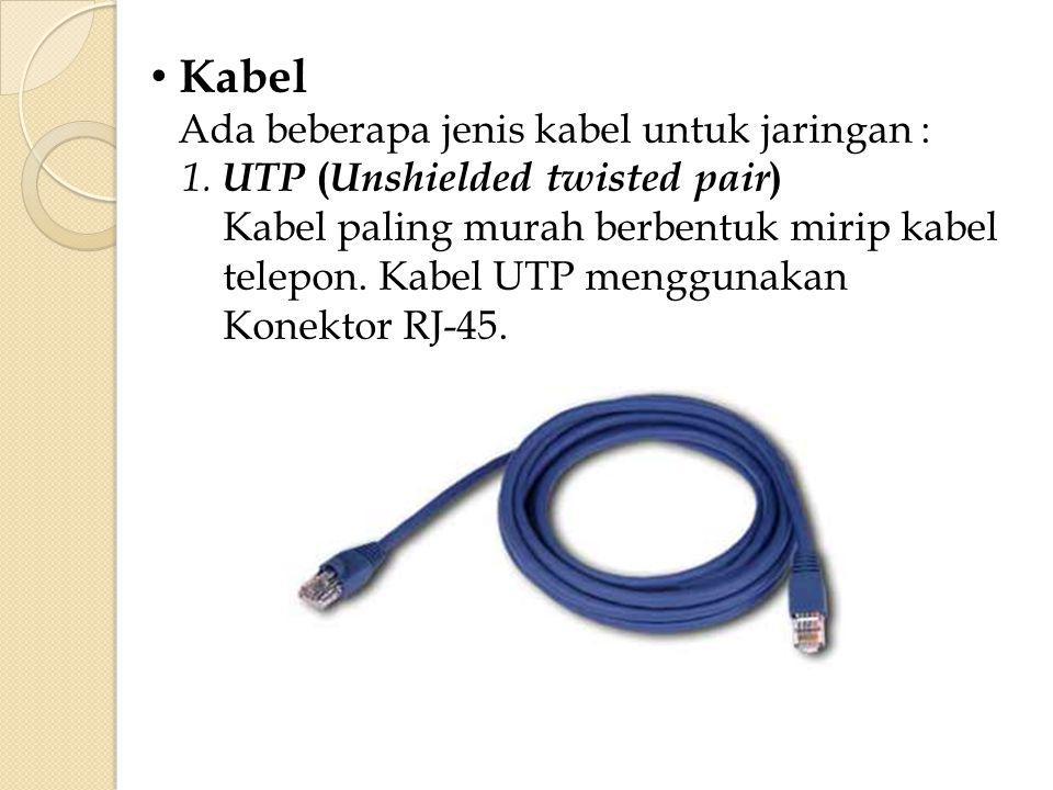 Kabel UTP (Unshielded twisted pair)