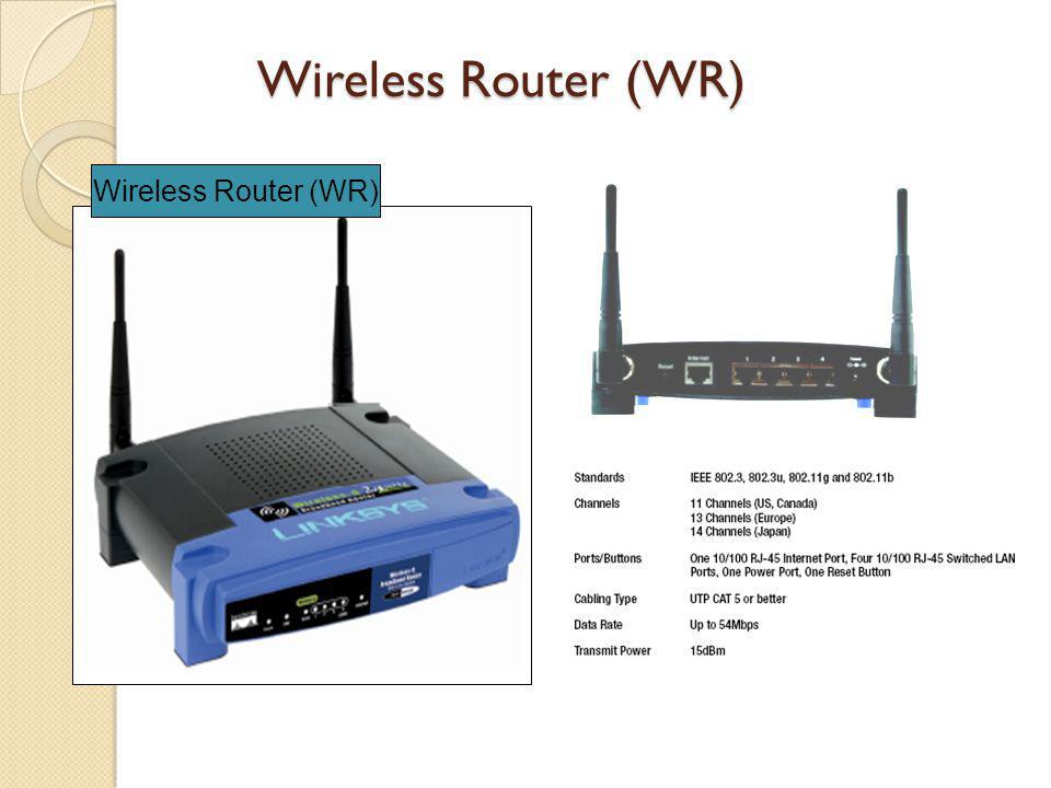 Wireless Router (WR) Wireless Router (WR)