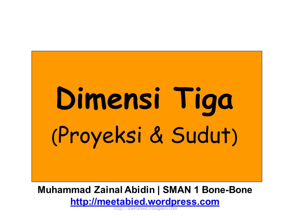 Muhammad Zainal Abidin | SMAN 1 Bone-Bone