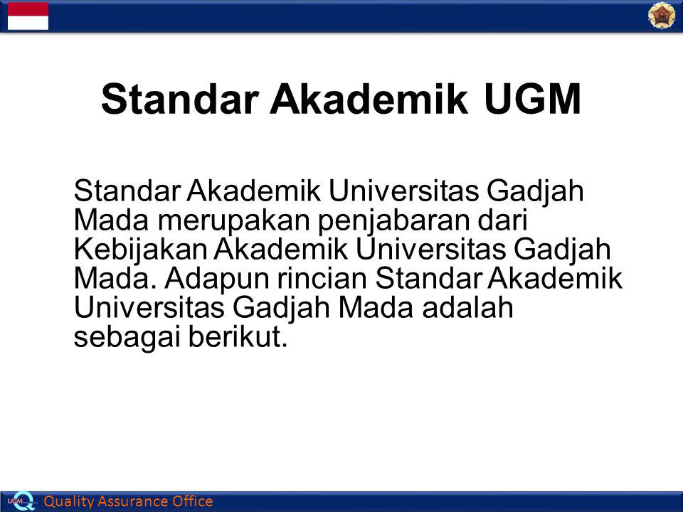 Standar Akademik UGM