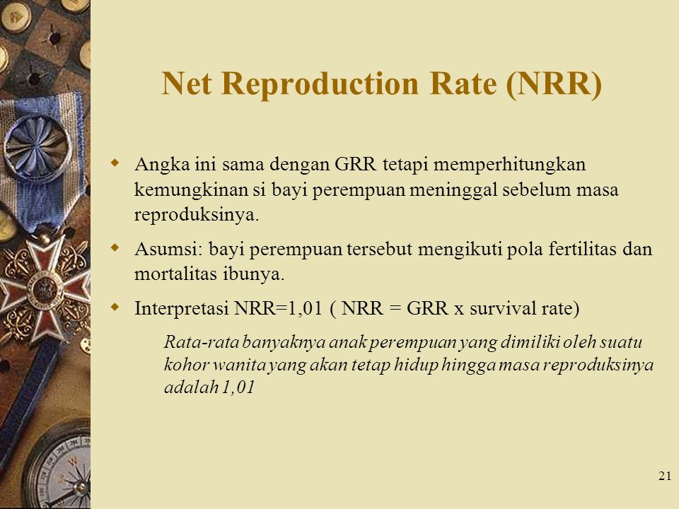 Net Reproduction Rate (NRR)