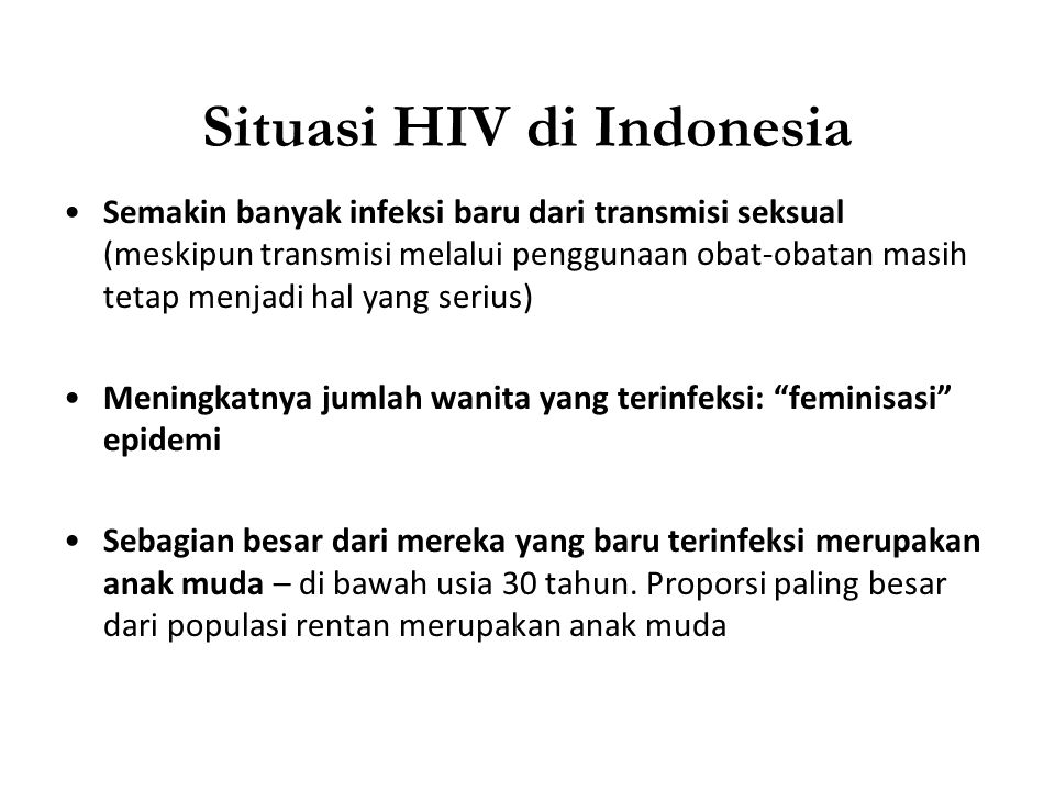 Situasi HIV di Indonesia
