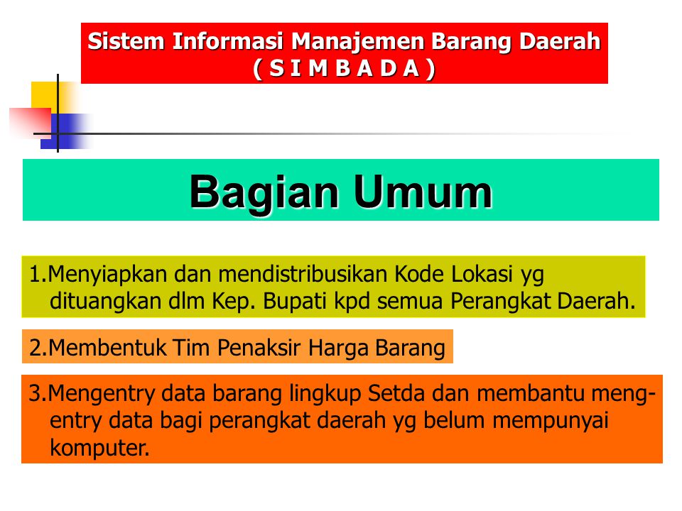 Sistem Informasi Manajemen Barang Daerah