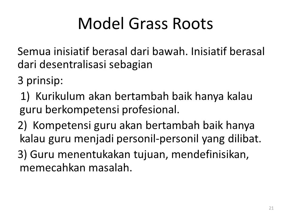 Model Grass Roots
