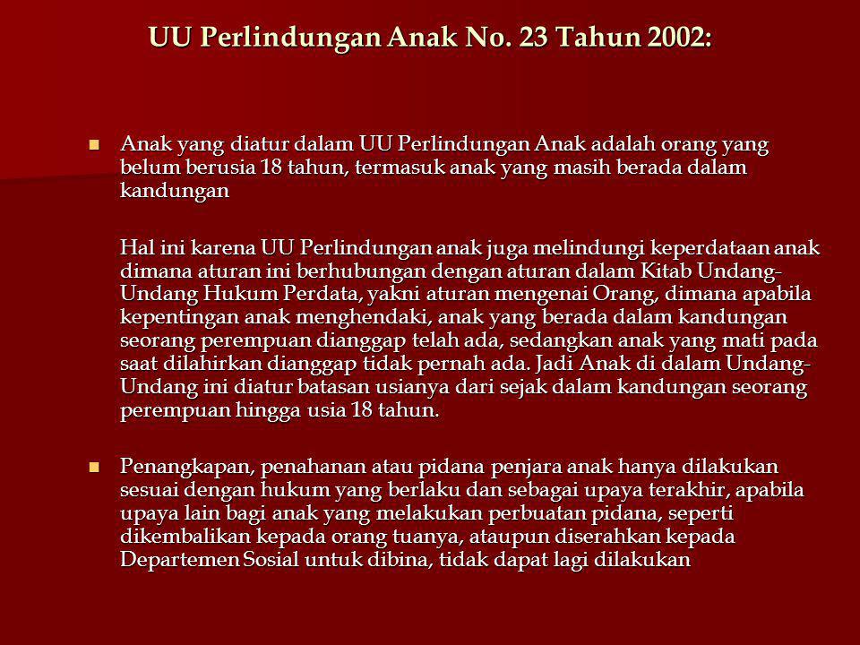 HUKUM PERLINDUNGAN ANAK DI INDONESIA - Ppt Download