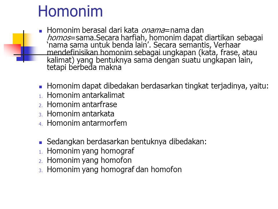 Homonim