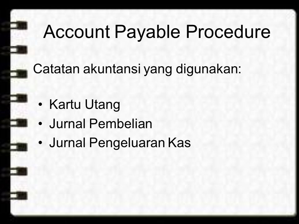 Account Payable Procedure