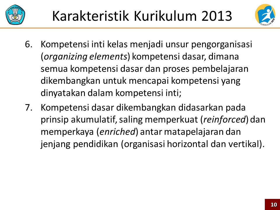 Karakteristik Kurikulum 2013