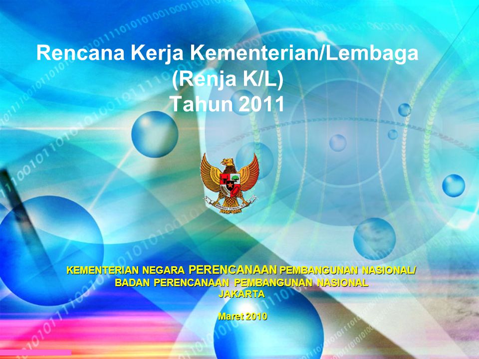 Rencana Kerja Kementerian/Lembaga (Renja K/L) Tahun 2011