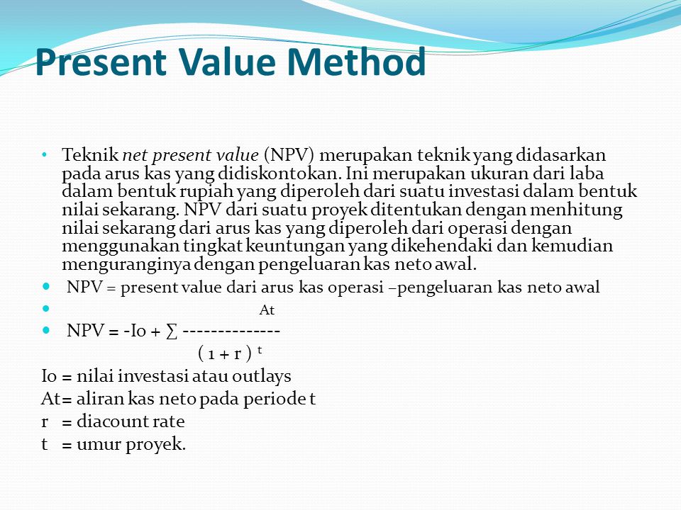 Present Value Method