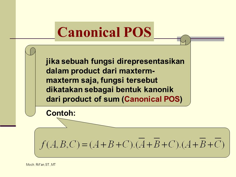 Canonical POS