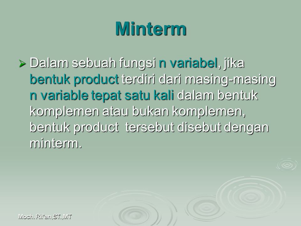 Minterm